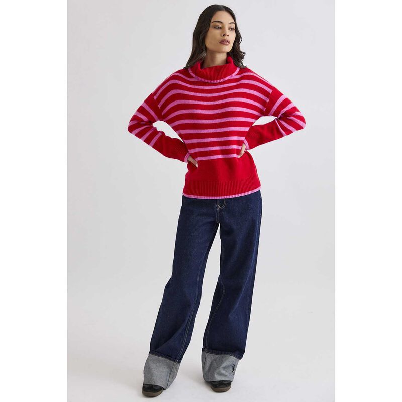 Mia Fratino Hunter Stripe Rollneck image number 3